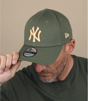 gorra NY verde amarillo Colour Ess 940 NY olive